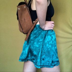 Upcycled vintage print skirt